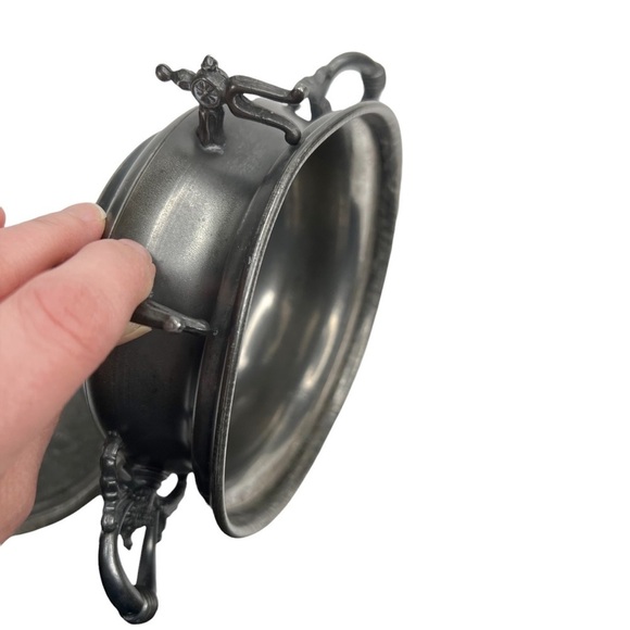 Antique Silver Metal MFG Co Silver Plate Dome Butter Warmer - Picture 8 of 11